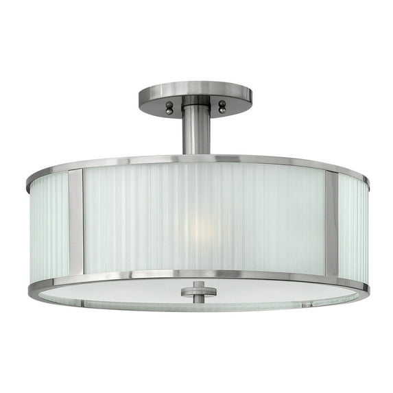 Hinkley Lighting 4971BN Midtown 3 Light Semi Foyer in Brushed Nickel,