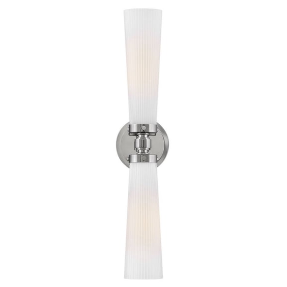 50092PN-CO Hinkley Lighting Jude - 20W 2 LED Medium Bath Vanity-24 Inch Tall and 5 Inch Wide-Polished Nickel Finish