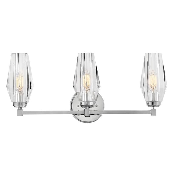 52483PN Hinkley Lighting Ana - 15W 3 LED Medium Bath Vanity-10.25 Inch Tall and 23.5 Inch Wide