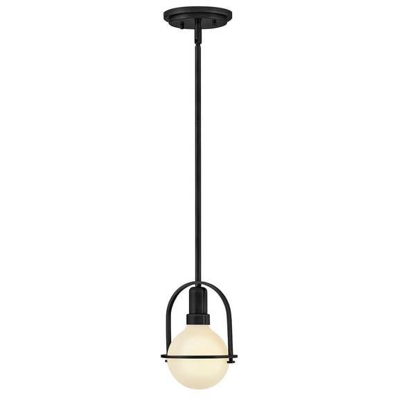 53771BK Hinkley Lighting Somerset - 12W 1 LED Extra Small Convertible Semi-Flush Mount-9 Inch Tall and 6.25 Inch Wide-Black Finish