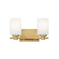 thumbnail image 1 of 54622LCB Hinkley Lighting Karlie - 2 Light Bath Vanity in Transitional Style - 13.25 Inches Wide by 7.5 Inches High-Lacquered Brass Finish, 1 of 5