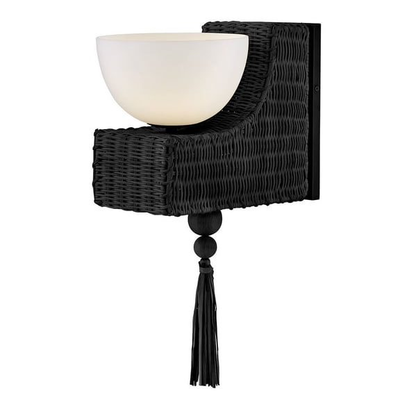 55190BK-LL Hinkley Lighting Thalia - 5W 1 LED Medium Wall Sconce-13 Inches Tall and 7.5 Inches Wide-Black Finish