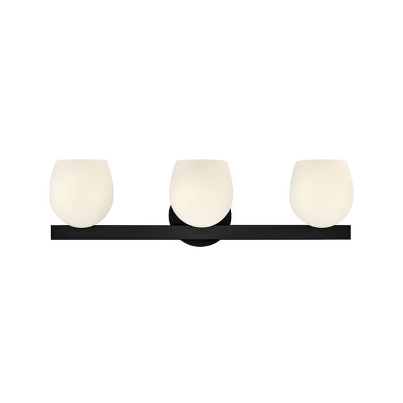 57023BK-LL Hinkley Lighting Mae - 15W 3 LED Medium Bath Vanity-6.75 Inch Tall and 24 Inch Wide-Black Finish