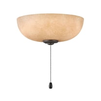 Accessory 11 Inch 18W 2 Led Bowl Light Kit-Appliance White Finish-Amber Frosted Glass Color Hinkley Lighting 930005Faw-Am