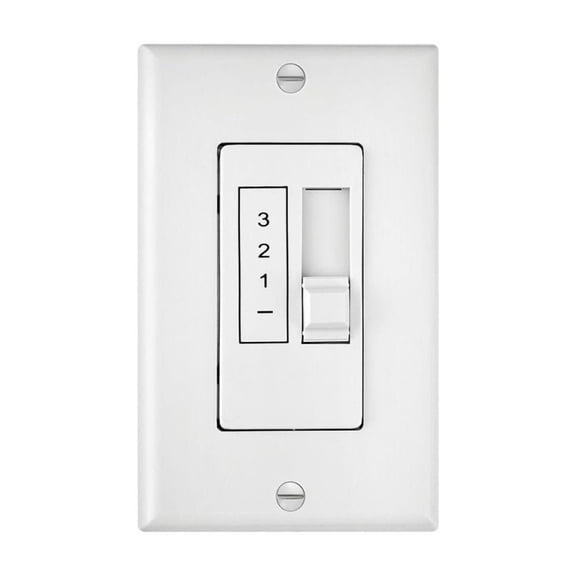 980012FWH Hinkley Lighting Accessory - 5.25 Inch 3 Speed 5 Amp Wall Control