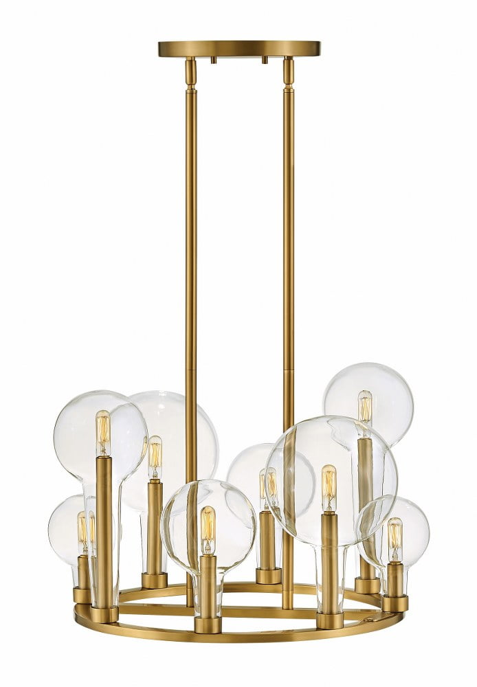 Alchemy 8-Light Lacquered Brass Cage Chandelier - 24"Dia