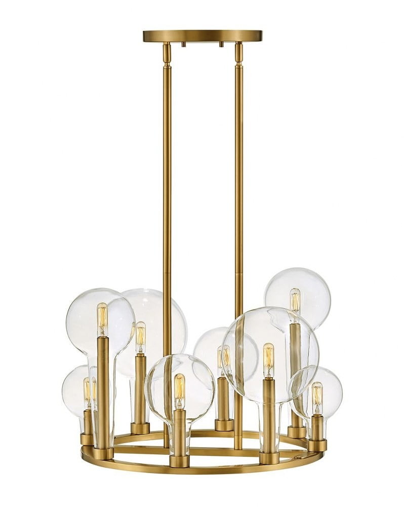 Alchemy 8-Light Lacquered Brass Cage Chandelier - 24"Dia
