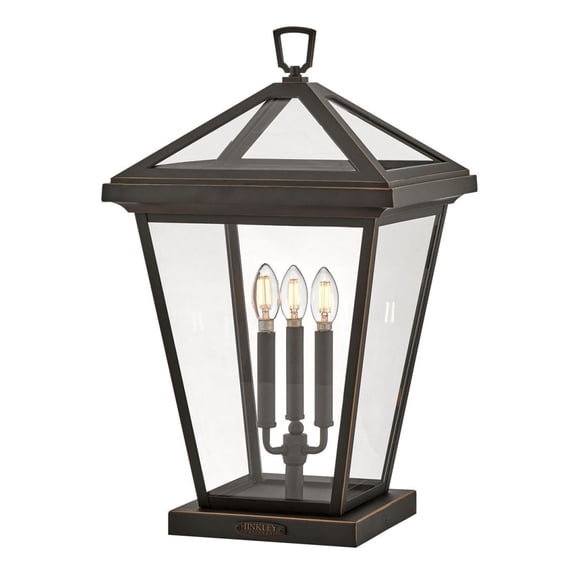 Hinkley Lighting - Alford Place - 15W 3 LED Outdoor Large Pier Mount Lantern In