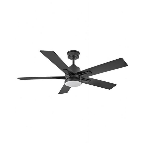 905152FMB-LWD Hinkley Lighting Alta - 5 Blade Ceiling Fan with Light Kit-16.75 Inches Tall and 52 Inches Wide-Matte Black Finish