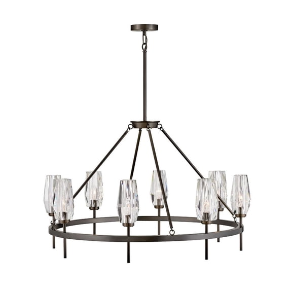 Hinkley Lighting - Ana - 8 Light Large Chandelier in Modern-Glam Style - 36