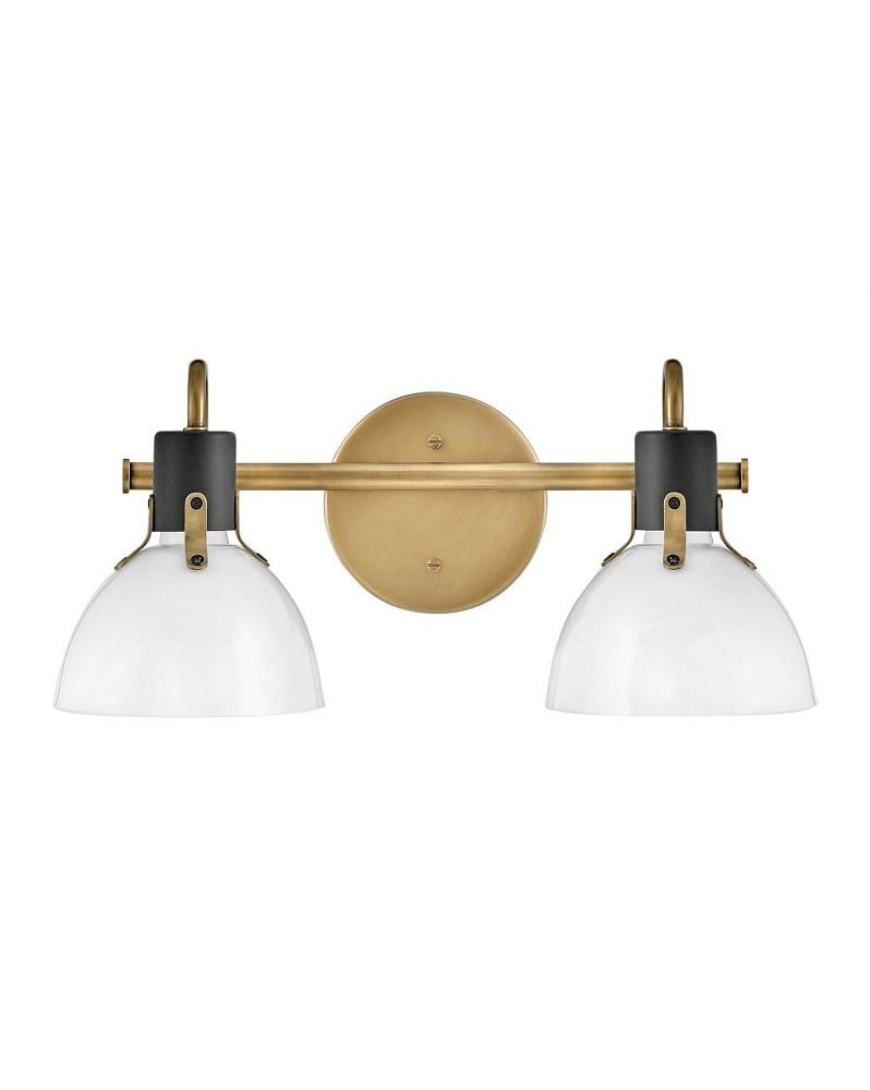 Argo Heritage Brass Dual-Light Dimmable Vanity Fixture
