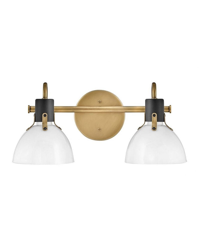 Argo Heritage Brass Dual-Light Dimmable Vanity Fixture