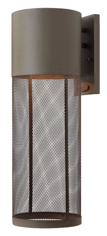 Buckeye Bronze Cylinder 1-Light Dimmable Outdoor Sconce
