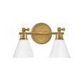 thumbnail image 1 of 51182HB Hinkley Lighting Arti - 2 Light Bath Vanity In Transitional Style-10 Inches Tall and 16 Inches Wide-Heritage Brass Finish, 1 of 10