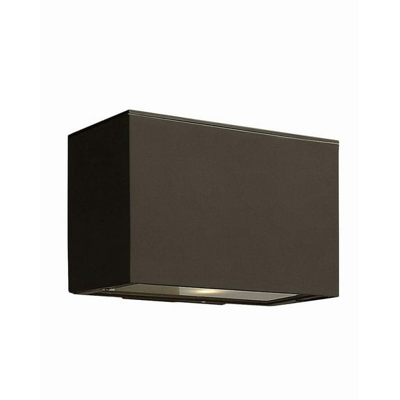 1646BZ-LL Hinkley Lighting Atlantis - 1 Light Small Outdoor Down Light Wall Lantern in Modern Style - 9 Inches Wide by 6 Inches High-Bronze