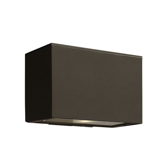 1646BZ-LL Hinkley Lighting Atlantis - 1 Light Small Outdoor Down Light Wall Lantern in Modern Style - 9 Inches Wide by 6 Inches High-Bronze