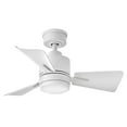 thumbnail image 1 of 906030FMW-LDA Hinkley Lighting Atom - 3 Blade Dual Mount Ceiling Fan with Light Kit In Traditional Style-13.25 Inches Tall and 30 Inches Wide-Matte, 1 of 12