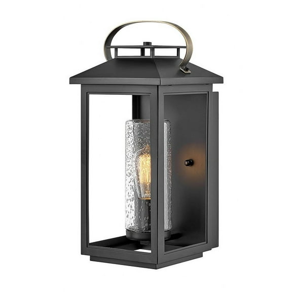 1164BK Hinkley Lighting Atwater - 1 Light Medium Outdoor Wall Lantern-Black Finish-Incandescent Lamping Type-120 Voltage