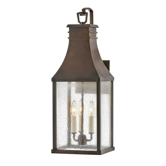 17465BLC Hinkley Lighting Beacon Hill - 3 Light Large Outdoor Wall Mount Lantern