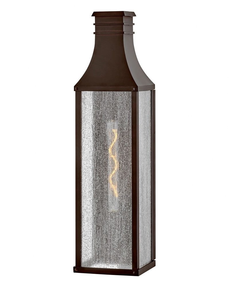 Hinkley 2934DZ Adair 20 Two-Light Outdoor Wall Mount Lantern In Aged Zinc