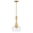 thumbnail image 1 of 1 Light Small Pendant In Mid-Century Modern Style 12.5 Inches Wide By 21.75 Inches High-Heritage Brass Finish Hinkley Lighting 4114Hb, 1 of 7