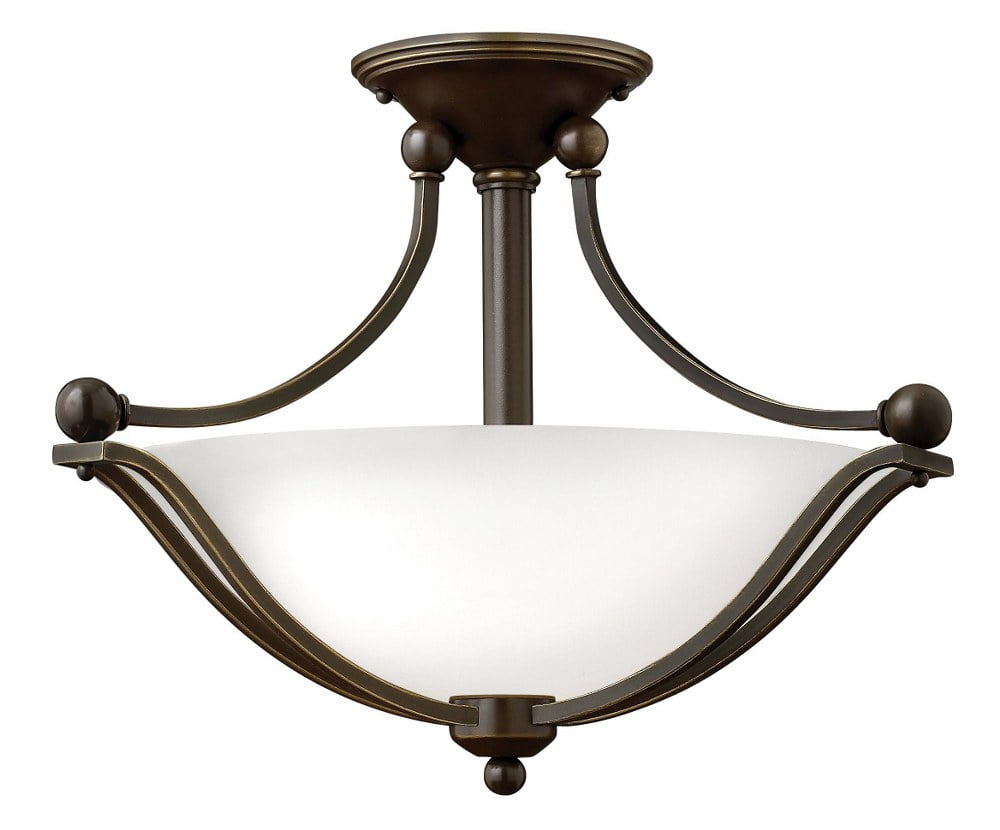 Hinkley Lighting - Bolla - 2 Light Small Semi-Flush Mount in ...