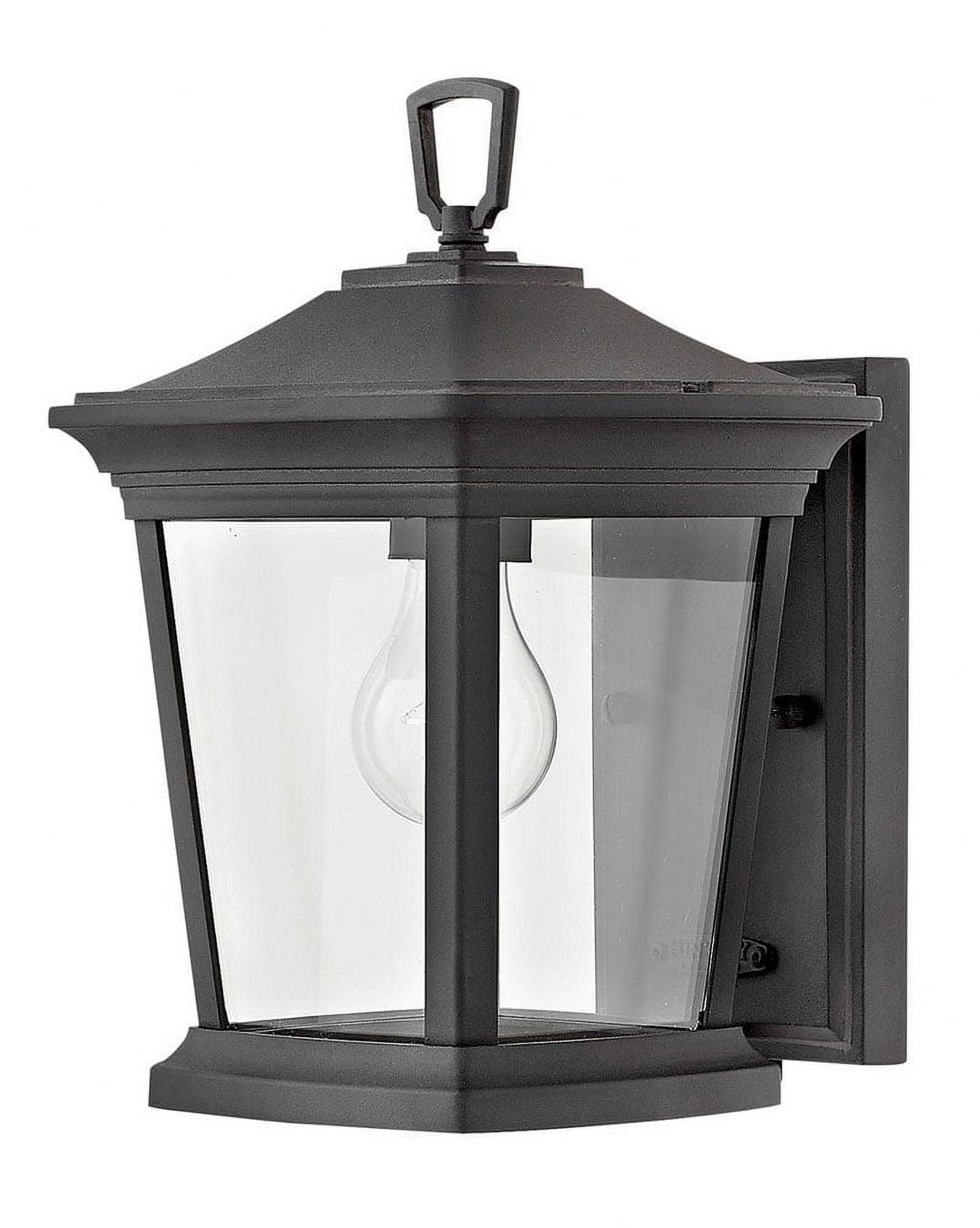 Bromley Museum Black 1-Light Outdoor Wall Lantern