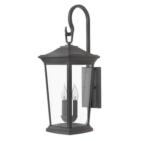 2366MB-LL Hinkley Lighting Bromleys - 3 Light Extra Large Outdoor Wall Lantern in Traditional Style - 10 Inches Wide by 24.75 Inches High-Museum Black