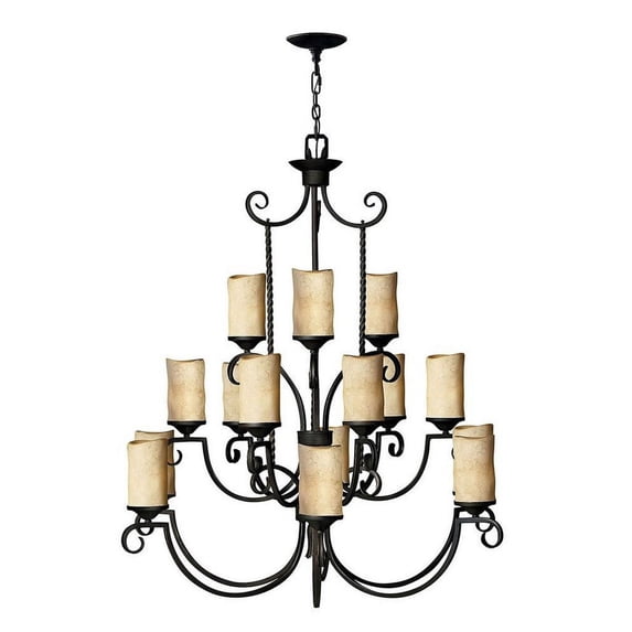Hinkley Lighting - Casa - Fifteen Light Foyer in Rustic Style - 42 Inches Wide