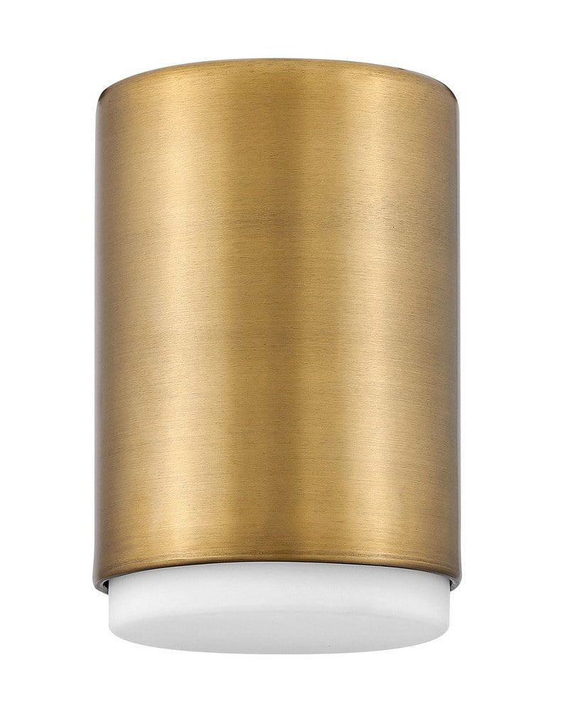 Cedric Black Etched Opal Glass 5.25" Dimmable Flush Mount