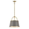 thumbnail image 1 of 4894LDB Hinkley Lighting Clarke - 12W 1 LED Large Pendant-16.25 Inches Tall and 16.25 Inches Wide-Lacquered Dark Brass Finish, 1 of 8