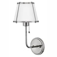 thumbnail image 1 of 4890PN Hinkley Lighting Clarke - 14W 1 LED Medium Wall Sconce-15.75 Inches Tall and 7.25 Inches Wide-Polished Nickel/Matte White Finish, 1 of 12