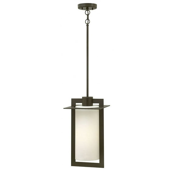 One Light Outdoor Pendant In Transitional-Craftsman Style 9.5 Inches Wide By 18.75 Inches High-Bronze Finish-Incandescent Lamping Type Hinkley