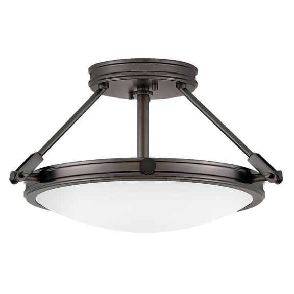 3381BX Hinkley Lighting Collier - 3 Light Semi-Flush Mount 9.25 Inches High and 15.25 Inches Wide
