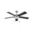 thumbnail image 1 of Hinkley Lighting - Croft - 52 Inch 5 Blade Ceiling Fan with Light Kit-Brushed, 1 of 5