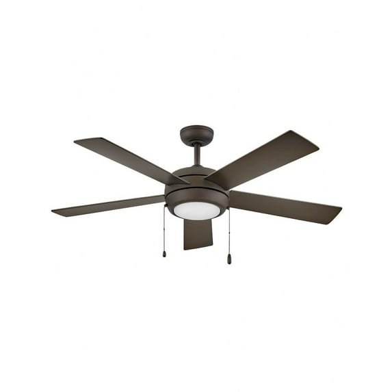 Hinkley Lighting - Croft - 52 Inch 5 Blade Ceiling Fan with Light Kit-Metallic
