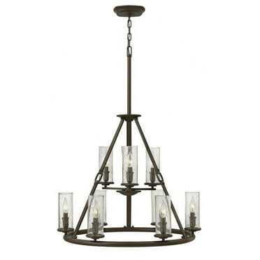 Hinkley Lighting - Dakota - Nine Light Chandelier in Rustic Style - 29 Inches