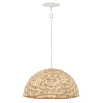 38464TXP-Hinkley Lighting-Dalia - 14W 1 LED Large Pendant In Bohemian Style-10 Inhces Tall and 20 Inches Wide-Textured Plaster Finish