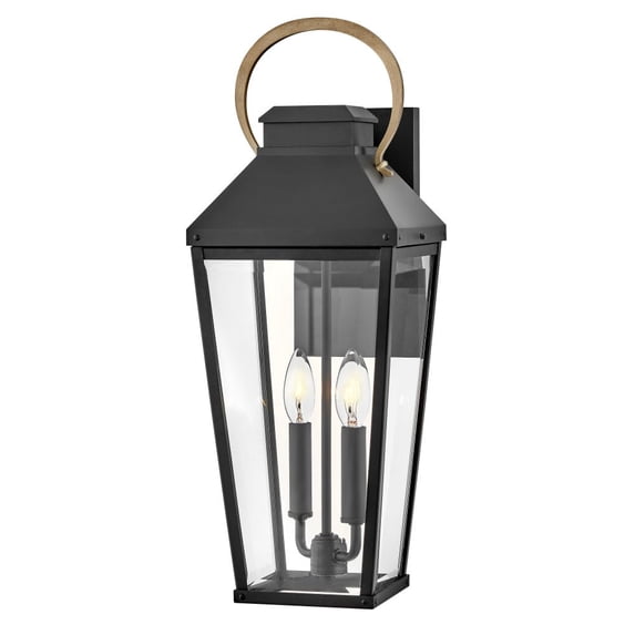 17504BK Hinkley Lighting Dawson - 10W 2 LED Outdoor Medium Wall Lantern-22 Inches Tall and 8 Inches Wide