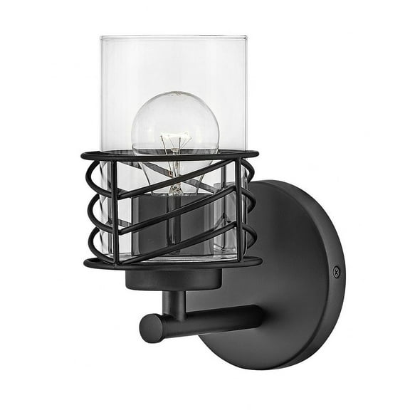 50260BK Hinkley Lighting Della - 1 Light Bath Vanity In Transitional Style-9.5 Inches Tall and 5.5 Inches Wide-Black Finish