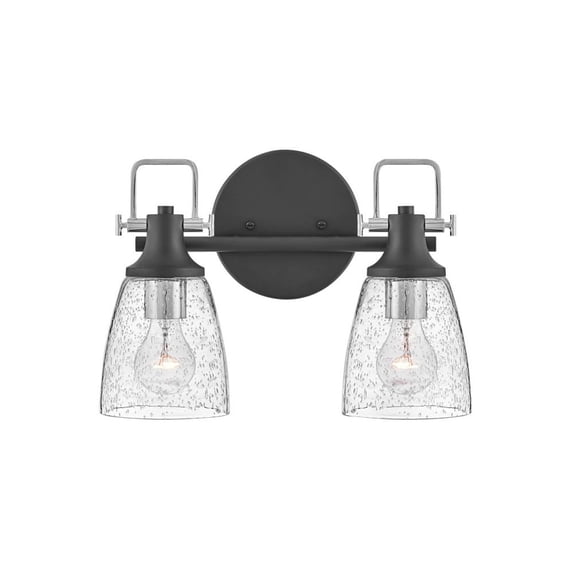 51272BK-CM Hinkley Lighting Easton - 2 Light Bath Vanity-Black/Chrome Finish