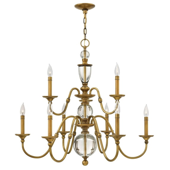 Hinkley Lighting - Eleanor - 9 Light Medium 2-Tier Chandelier in Traditional