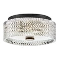 thumbnail image 1 of Elle 2 - Light Black Modern / Traditional - LED Steel Flush Mount Light, 1 of 7