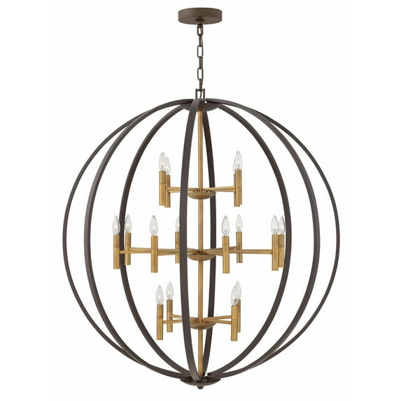 Hinkley Lighting - Euclid - 16 Light Extra Large 3-Tier Orb Chandelier in