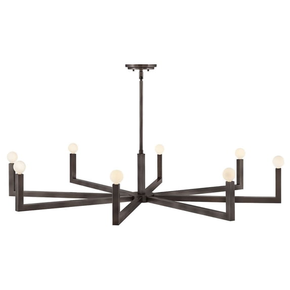45049BX Hinkley Lighting Ezra - 40W 8 LED Large Chandelier-9 Inches Tall and 50 Inches Wide-Black Oxide Finish
