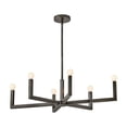 thumbnail image 1 of Hinkley Lighting - Ezra - 6 Light Linear Chandelier In Transitional and Modern, 1 of 7