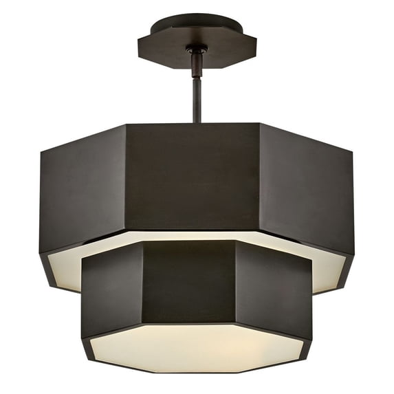 Hinkley Lighting - Facet - 60W 5 LED Medium Convertible Flush Mount In Modern