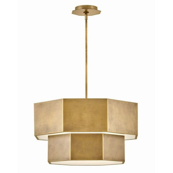 Hinkley Lighting - Facet - 84W 7 LED Medium Convertible Chandelier In Modern