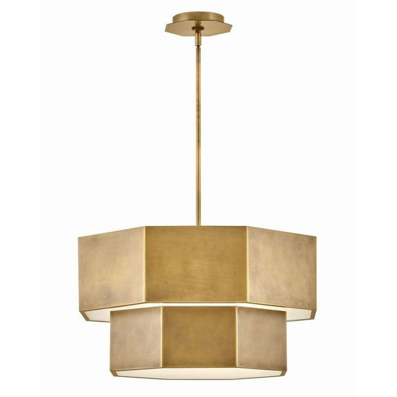 Hinkley Lighting - Facet - 84W 7 LED Medium Convertible Chandelier In Modern