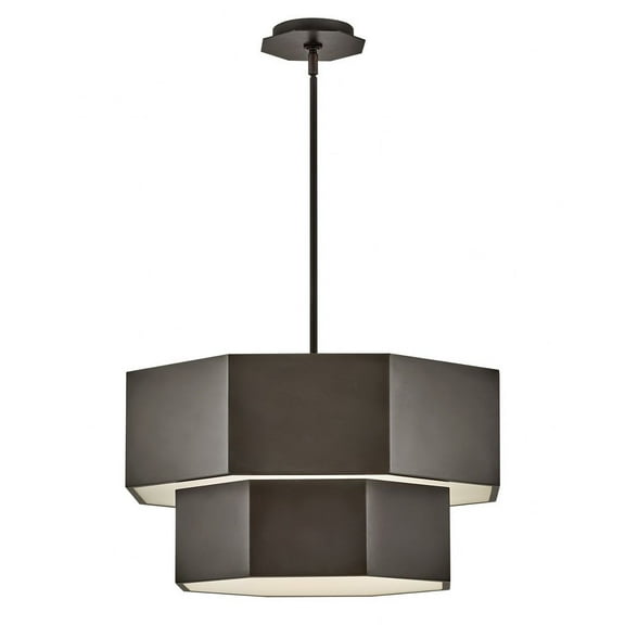 Hinkley Lighting - Facet - 84W 7 LED Medium Convertible Chandelier In Modern